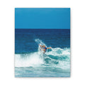 Surfing Ocean Wave Canvas Wall Art — Coastal Beach Photography Print