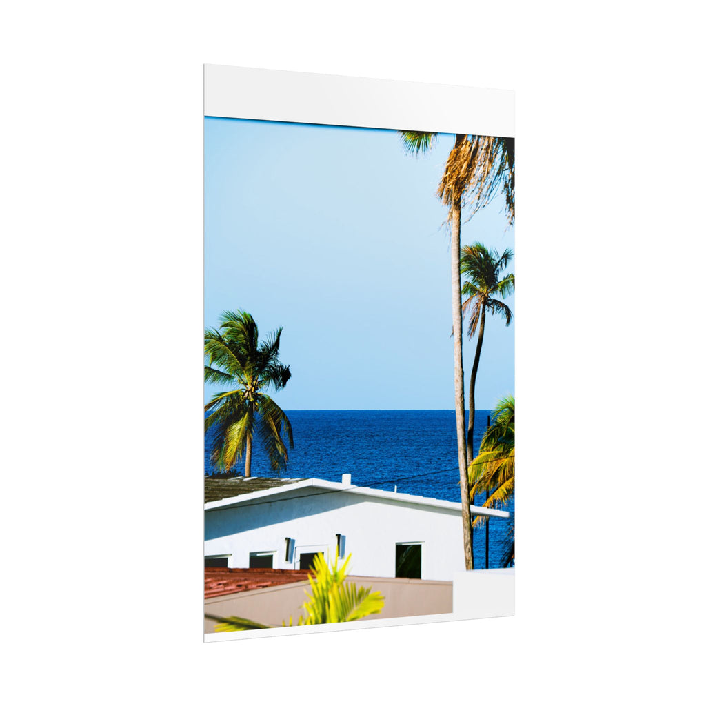 Ocean Park - Rolled Palm Tree Seascape Wall Art