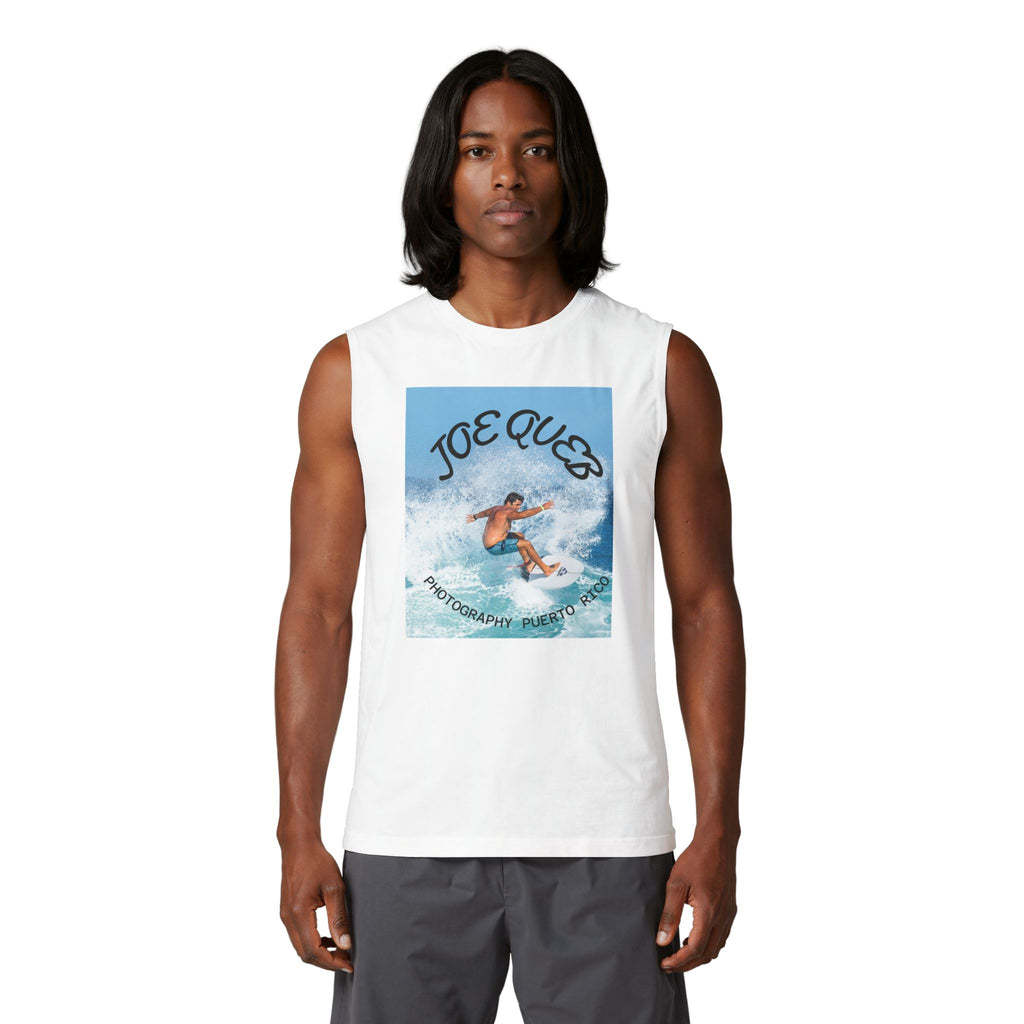 Surf Photo Muscle Tank — "Joe Quez" Puerto Rico Photography Tank Top