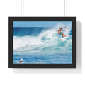 Surfer Wave Horizontal Framed Poster – Ocean Beach Wall Art