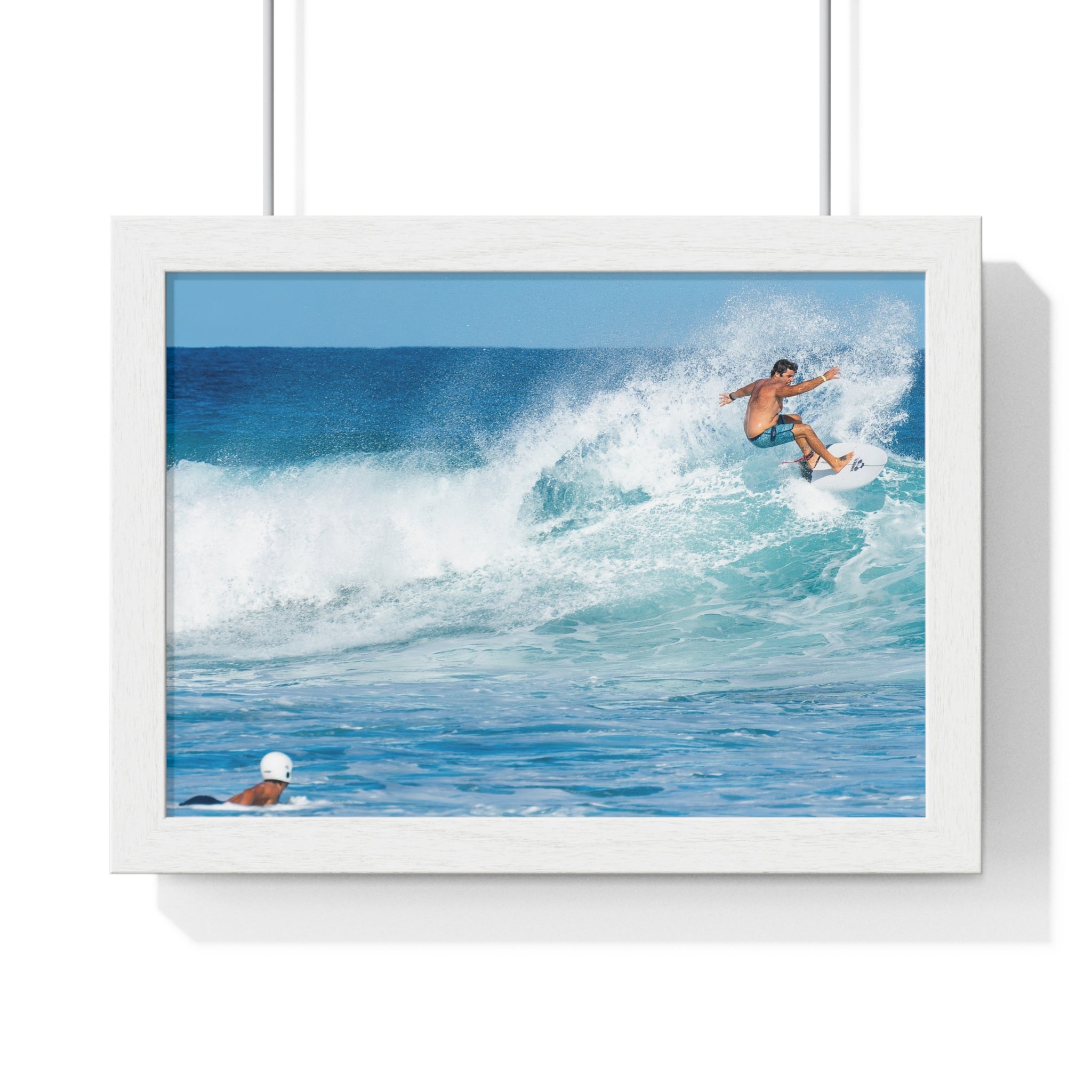 Surfer Wave Horizontal Framed Poster – Ocean Beach Wall Art