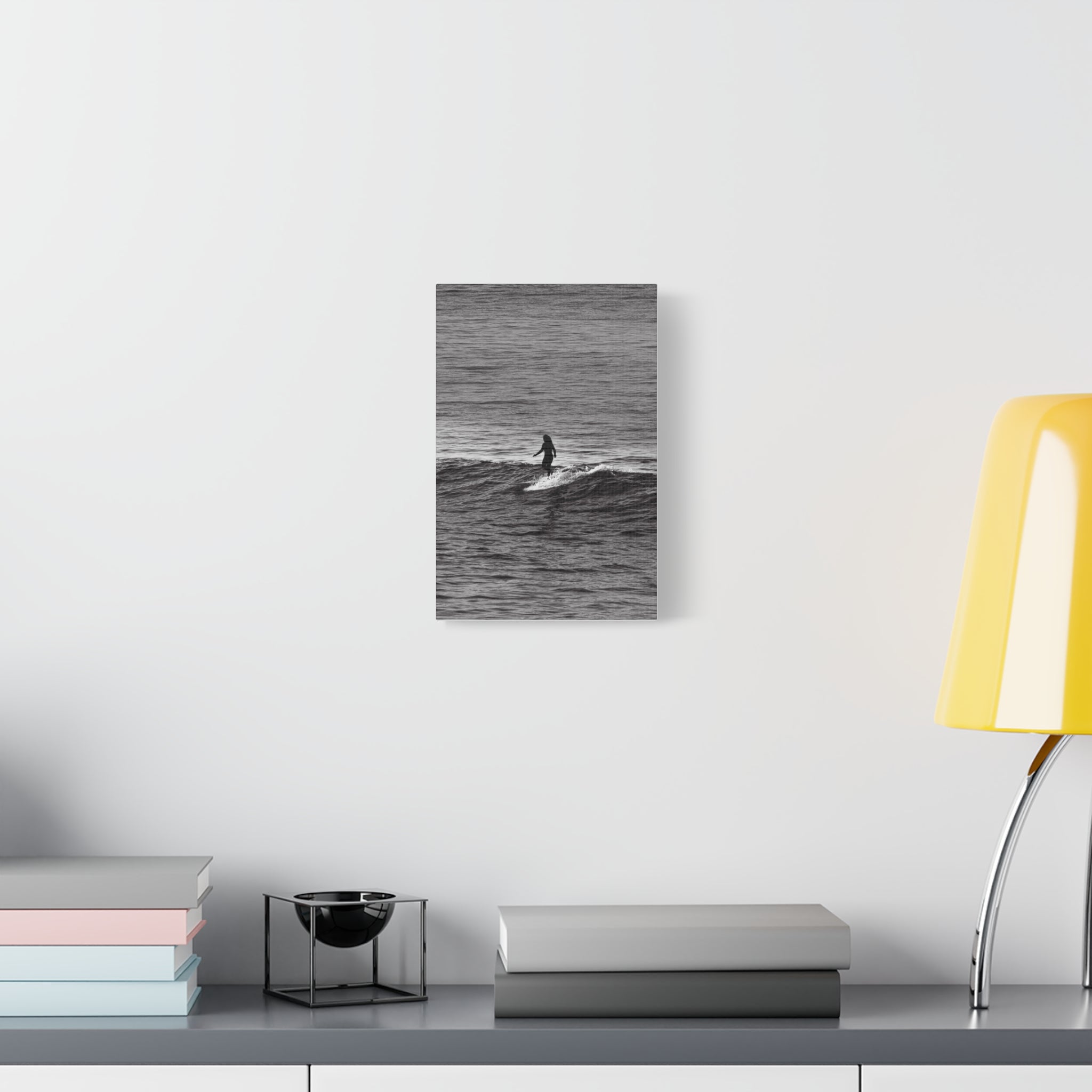 Surfing Silhouette Canvas Print — Ocean Beach, CA