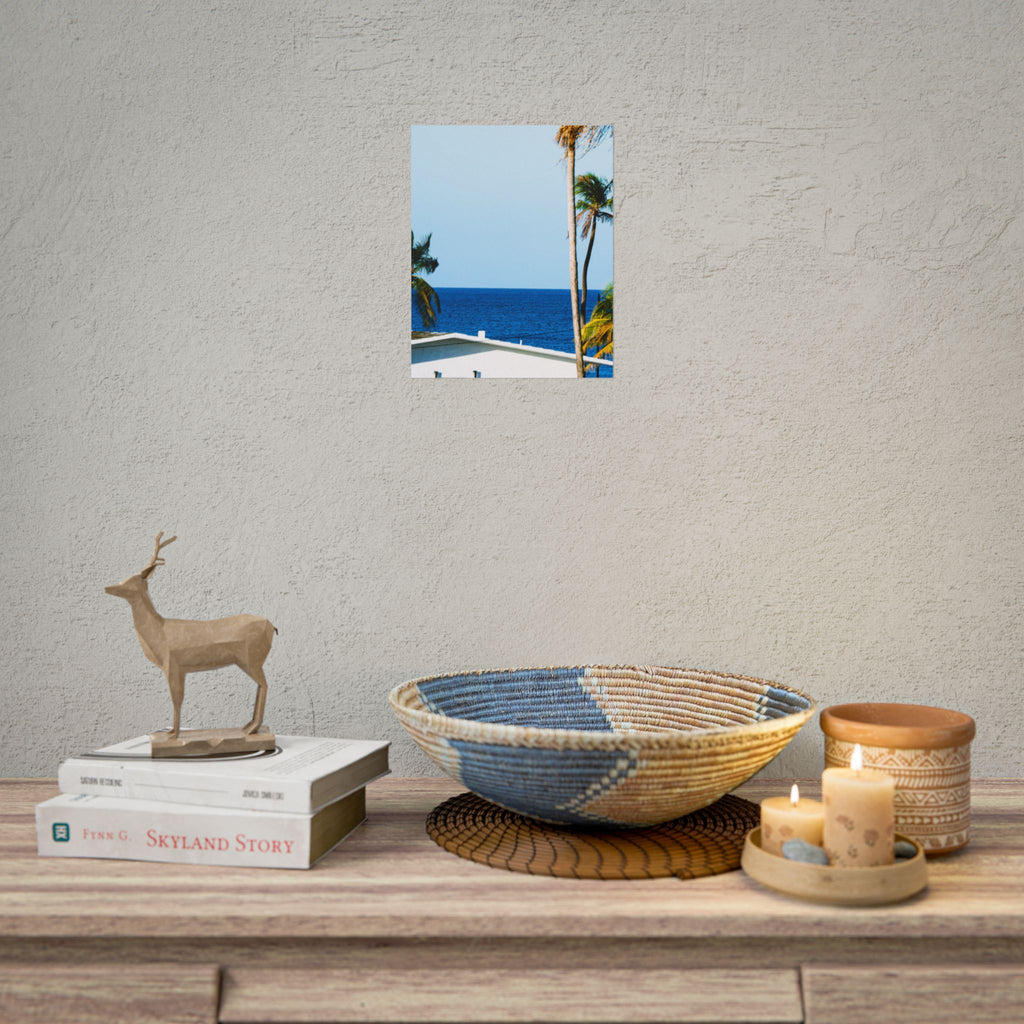 Ocean Park - Rolled Palm Tree Seascape Wall Art