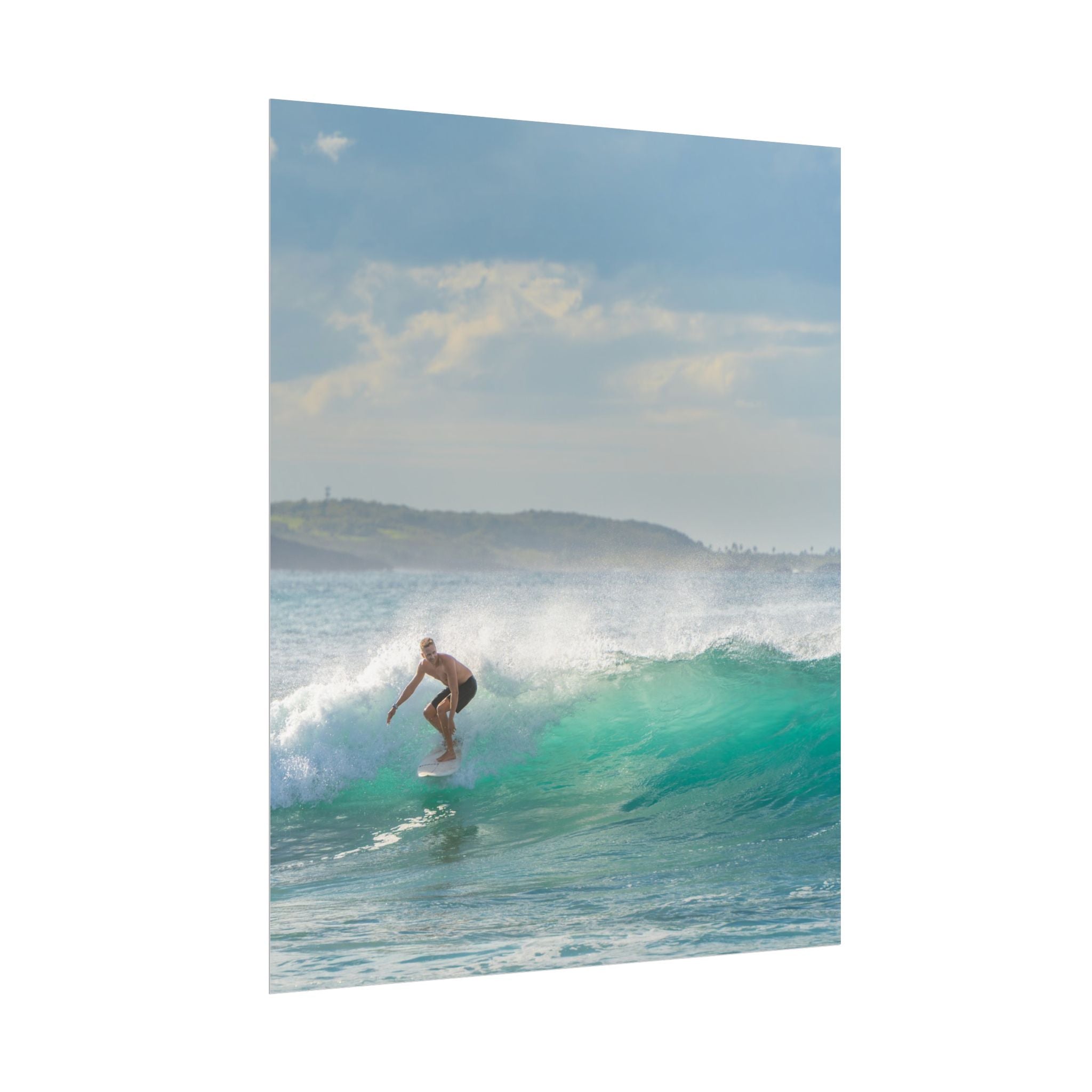 Surf Photography Poster — Ocean Wave Surfer Rolled Art Print