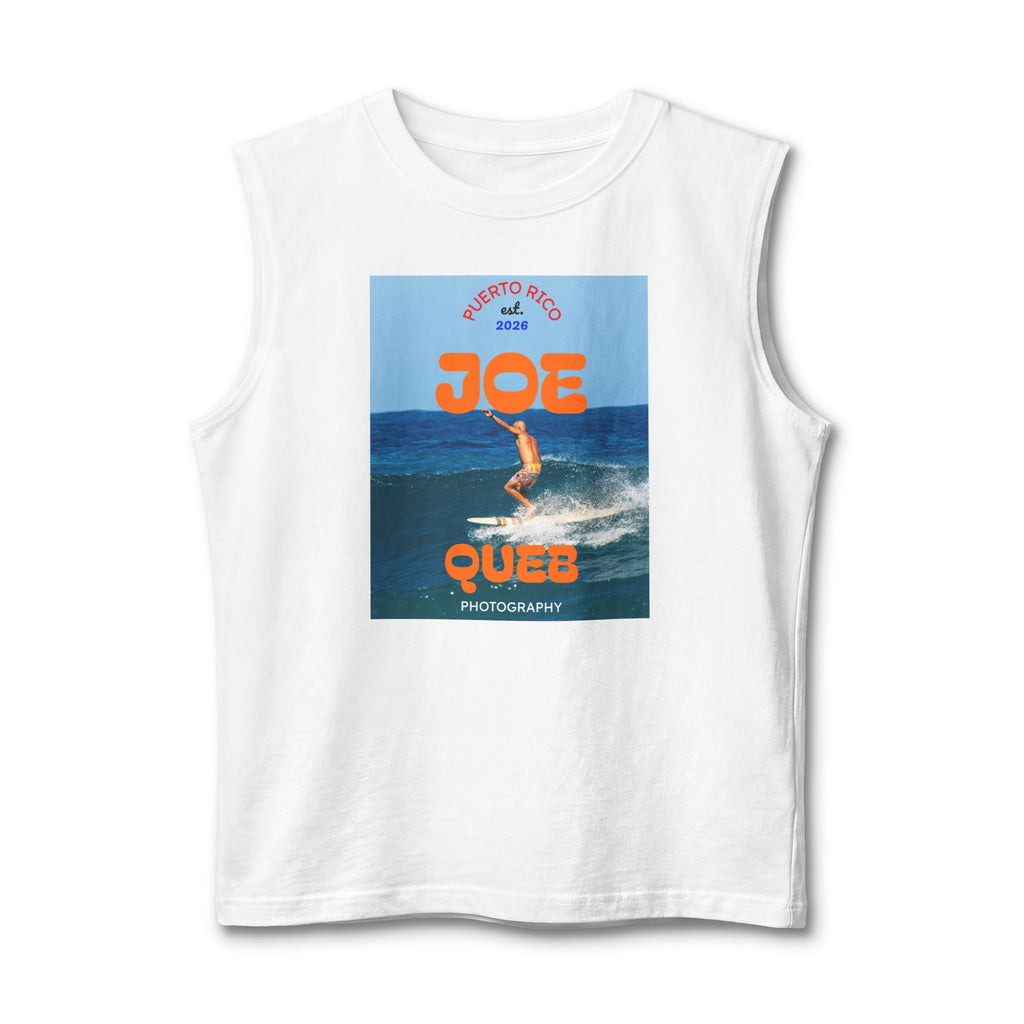 Joe Quee Surf Photo Muscle Tank — Vintage Ocean Surfing Tee