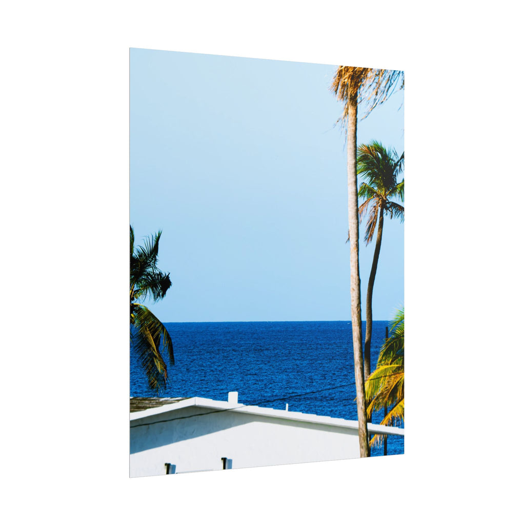 Ocean Park - Rolled Palm Tree Seascape Wall Art