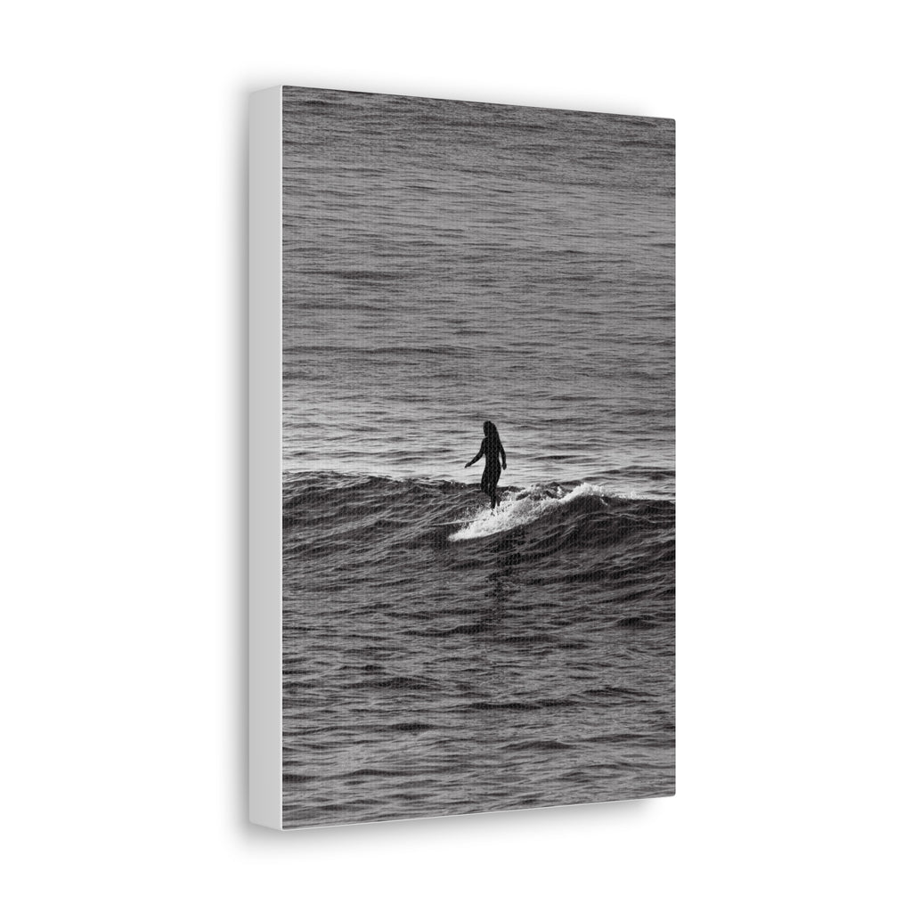 Surfing Silhouette Canvas Print — Ocean Beach, CA