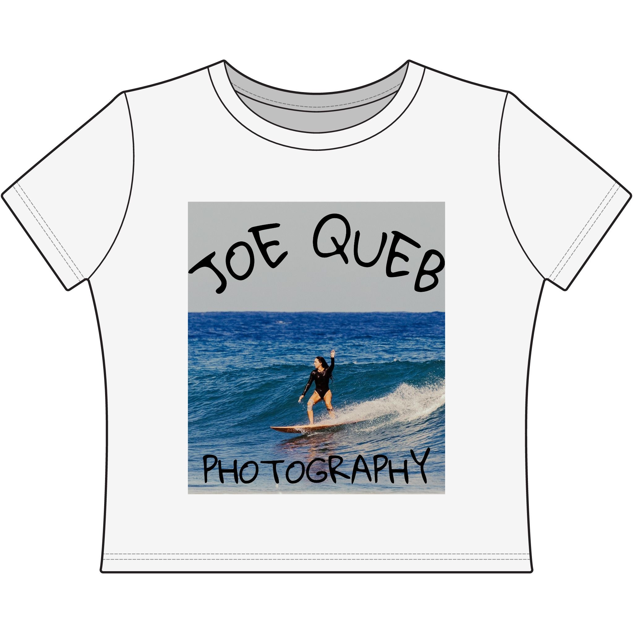 Joe Queb Photography Surf Tee — Women's Baby T-Shirt featuring Surfing Photo