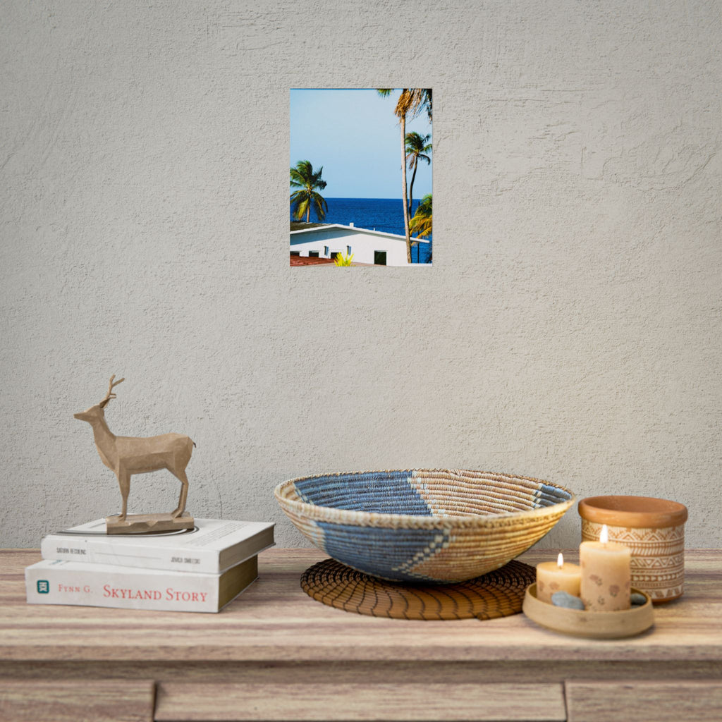 Ocean Park - Rolled Palm Tree Seascape Wall Art