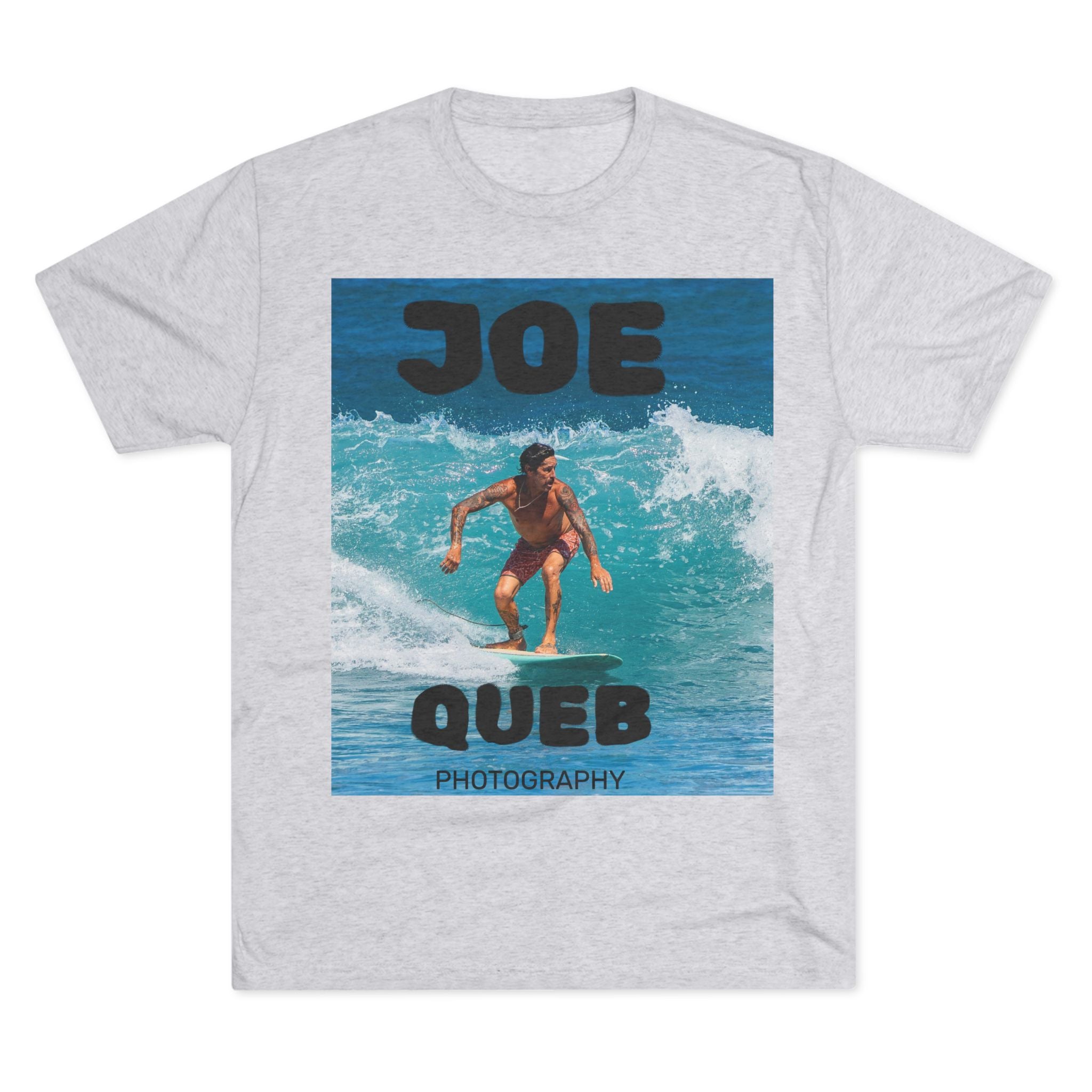 Surf Photography Tee — "Joe Queb" Vintage Wave Graphic Tee